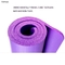 Matras Yoga Kebugaran 1 inci 36 x 84 Biru Hitam Nbr Yoga Mat Bahan Busa 10mm 20mm