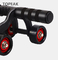 Power Wheel Ab Roller Untuk Kekuatan Inti Plat Rem Pad Lutut 4.33 inci